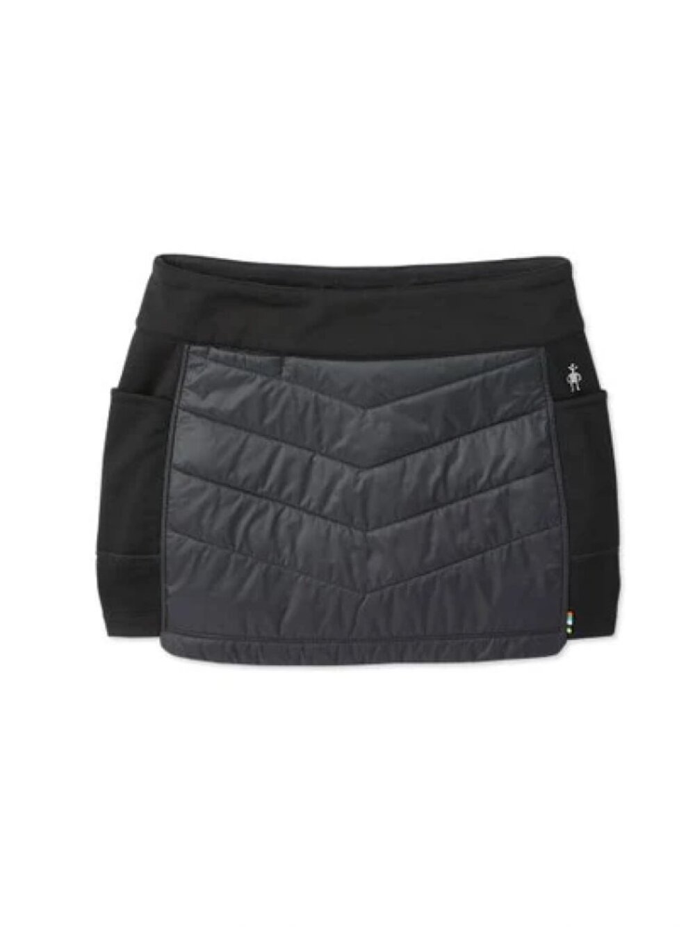 Smartwool Women's Smartloft Pull On Skirt Black Quilted Merino Wool Sz S